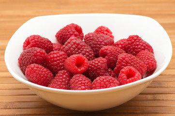 Fresh raspberries