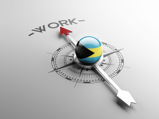 Fototapeta premium Bahamas. Work Concept