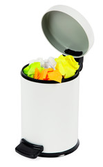 Fototapeta na wymiar Garbage bin, isolated on white