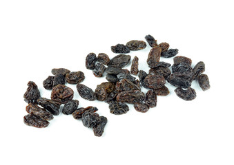 raisins fruit isolated on white background