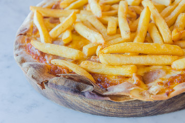 French fries Pizza