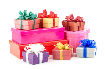 Obraz premium Gift box isolated white background