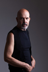 Obraz premium Mature biker