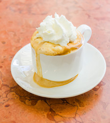 Coffee whipping cream