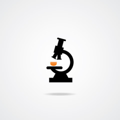 Icon of Microscope. Eps-10.