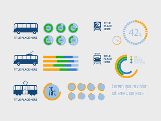 Transportation Infographic Elements.