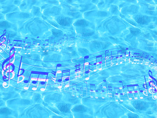 海　音符　楽譜