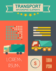 Transportation Infographic Elements.