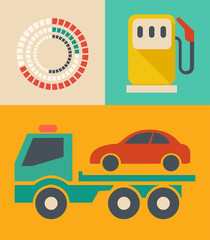 Transportation Infographic Elements