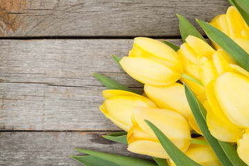 Fresh tulips bouquet