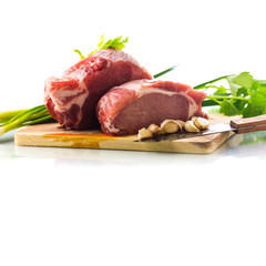 Raw pork meat