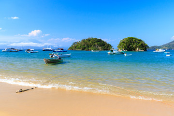 Fototapeta na wymiar Boats, yachts, sea in Armacao dos Buzios Rio de Janeiro Brazil
