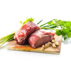 Raw pork meat