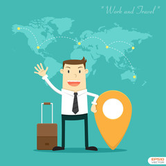 Businessman Work and Travel