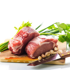 Raw pork meat