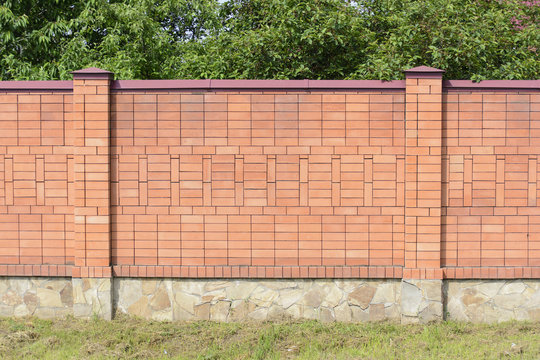 brick fence