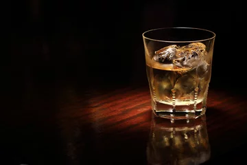 Crédence de cuisine en verre imprimé Bar Whisky, rock