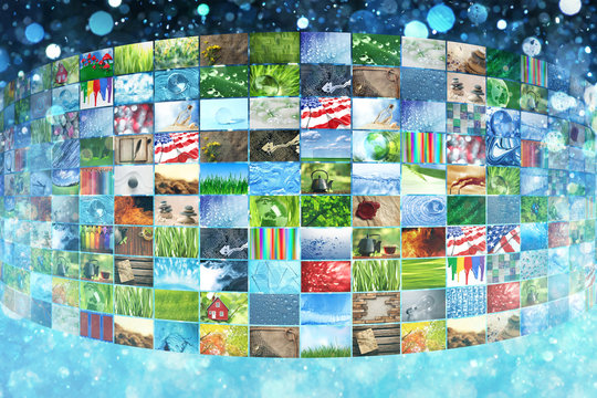 Collage of images background