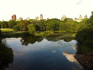 Fototapeta na wymiar Turtle Pond,Central Park, New York