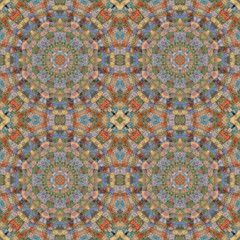 Seamless pattern, mosaic of fabric