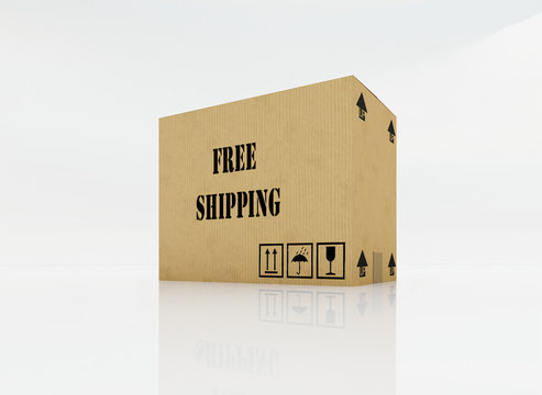 free shipping - Stock Image