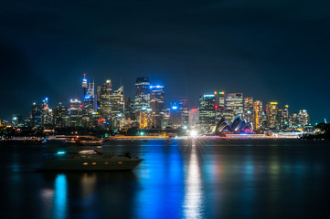 Fototapeta na wymiar sydney skyline australia city central business district in the n