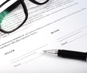 purchase contract or agreement