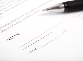 purchase contract or agreement