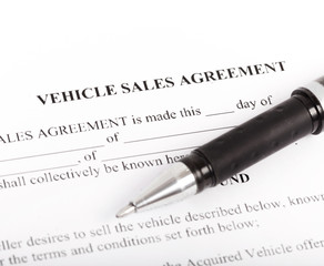 Document and Form of a Vehicle Sales Agreement