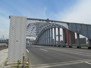 Fototapeta premium 晴海通りの勝鬨橋