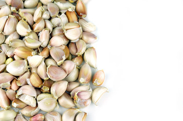 garlic isolated on white background