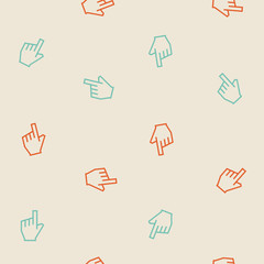 seamless background: hand