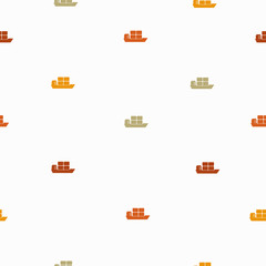 seamless background: ship