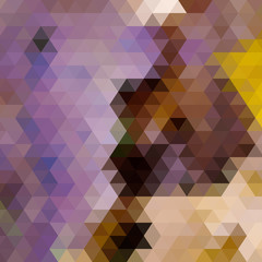 Rainbow geometric autumn background card.