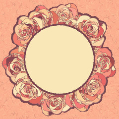 Vintage roses ornaments