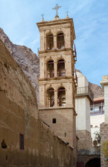 Fototapeta premium Egypt, bell tower of the monastery of St. Catherine