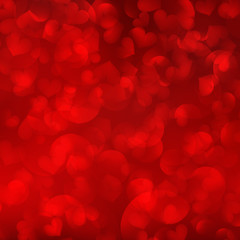Valentine's day background with hearts.