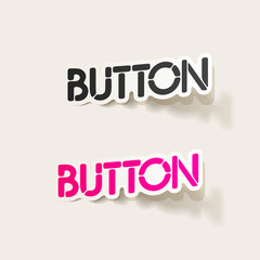 realistic design element: button