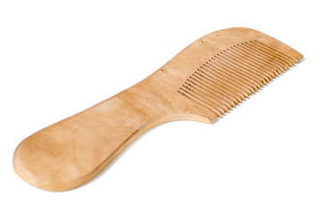 An ethnic wooden comb