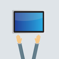 business tablet screen concept Vector