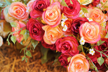 beautiful of rose artificial flowers