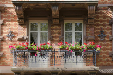balcon fleuri