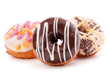 doughnut or donut isolated on white background cutout