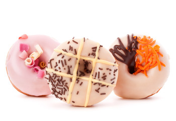 doughnut or donut isolated on white background cutout