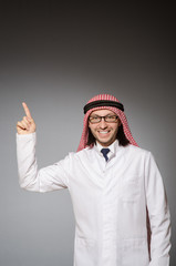 Arab doctor in diversity concept