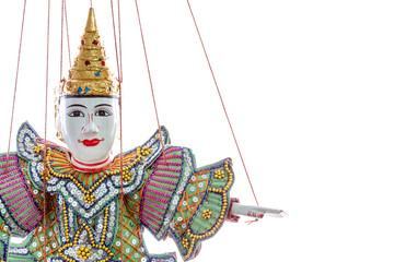 String Puppet Myanmar tradition dolls