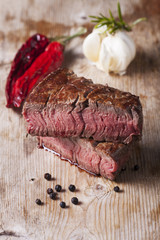 Steak vom Grill mit Pfeffer