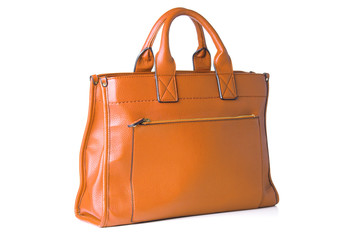 Yellow woman bag closeup