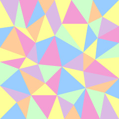 retro background with tirangular pattern in pastel colors
