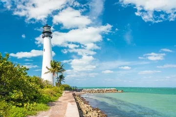 Foto auf Acrylglas Berühmter Leuchtturm von Key Biscayne, Miami © kmiragaya